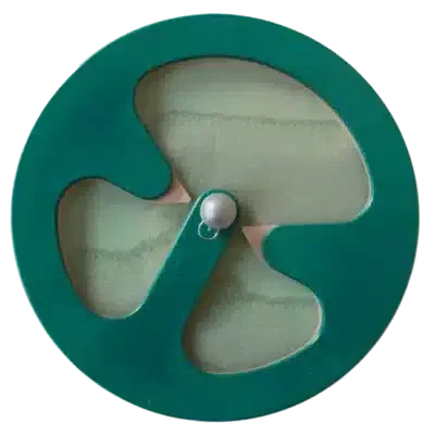 Wandspiel Lenkrad blau-grün