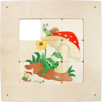 Schiebebild - Frosch/Pilz