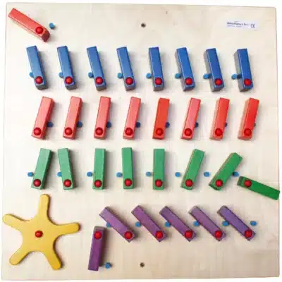 Domino, vierreihig mit Rad