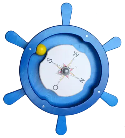Wandspiel Steuerrad mit Kugel