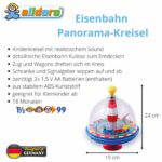 Kreisel mit Eisenbahn-Motiv für Kinder - 68010 alldoro Eisenbahn Panoramakreisel 3
