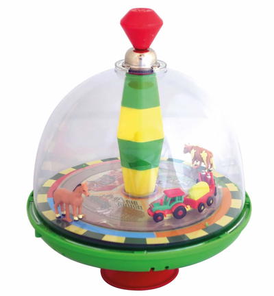 Kreisel mit Bauernhof-Motiv für Kinder