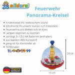 Kreisel mit Feuerwehr-Motiv für Kinder - 68030 alldoro Feuerwehr Panoramakreisel 3