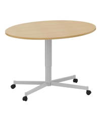 Lehrertisch Luna, fahrbar und höhenverstellbar