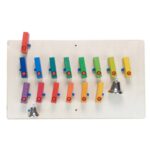 Domino, zweireihig mit Glöckchen