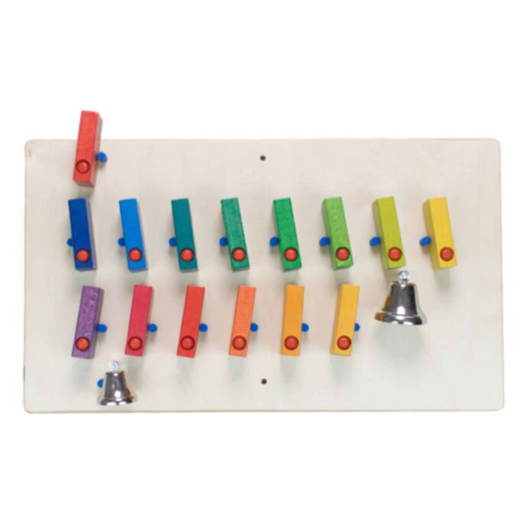 Domino, zweireihig mit Glöckchen Domino, zweireihig mit Glöckchen