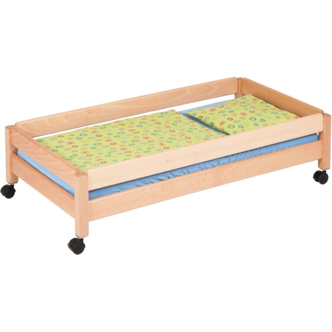 Krippenstapelliege mit Rollen