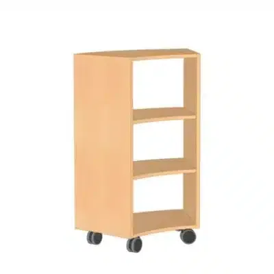 Sechstelkreisschrank offen, ohne Rückwand