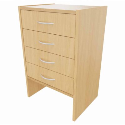 Sockelnischenschrank mit 4 Schubkästen