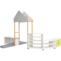 Möbelsatz Quadro 202/202W – 180° – Spiel- und Raumteilerschrank - SET6463WPU a 23