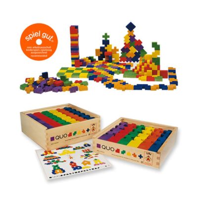 QUO-Grundbaukasten, groß, 216 Steine