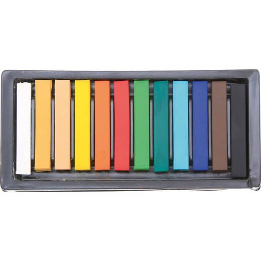 024101 Pastellkreide, 12 Farben - 024101