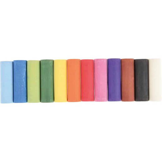 024200 Pastellkreide, dick, 12 Farben - 024200