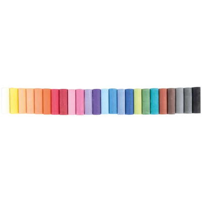 Pastellkreide, dick, 24 Farben