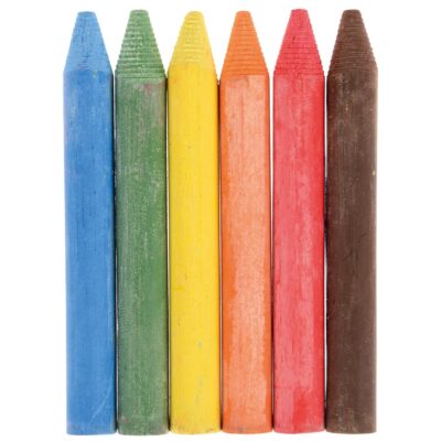 Wachs-Pastellkreide, 6 Farben