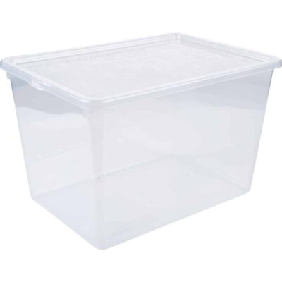 Plastikbehälter mit Deckel, Höhe: 21 cm