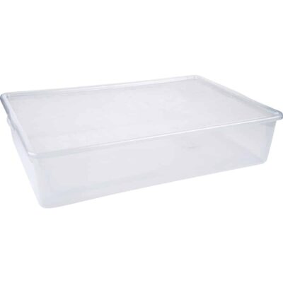 Plastikbehälter mit Deckel, Höhe: 11 cm