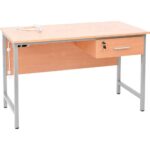 Lehrerschreibtisch, 1 abschließbare Schublade - 096177DE