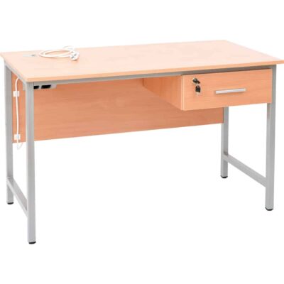 Lehrerschreibtisch, 1 abschließbare Schublade