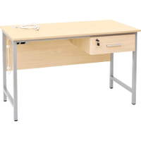 Lehrerschreibtisch, 1 abschließbare Schublade – Bild 2