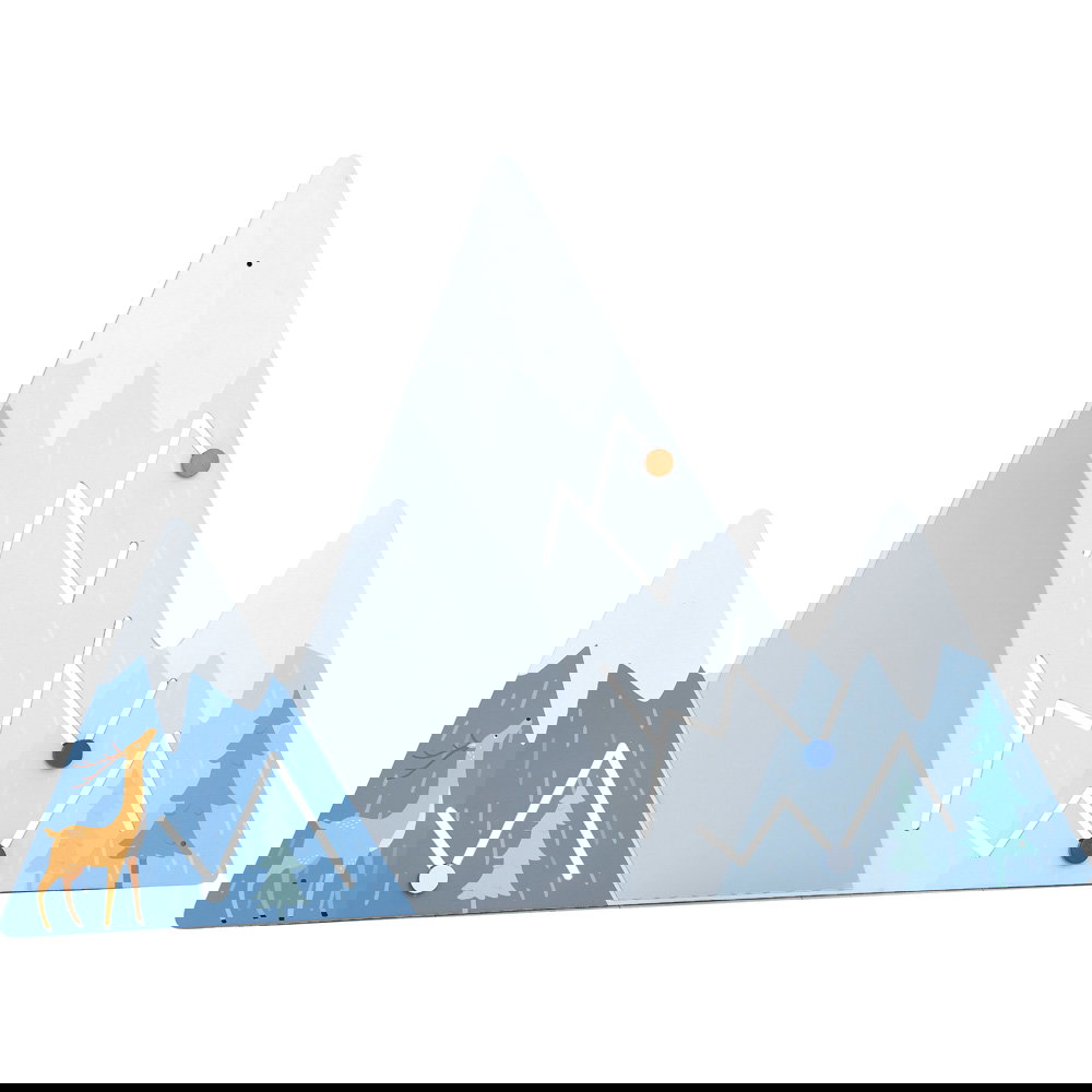 Wandapplikation "Alpengipfel mit Hirsch"