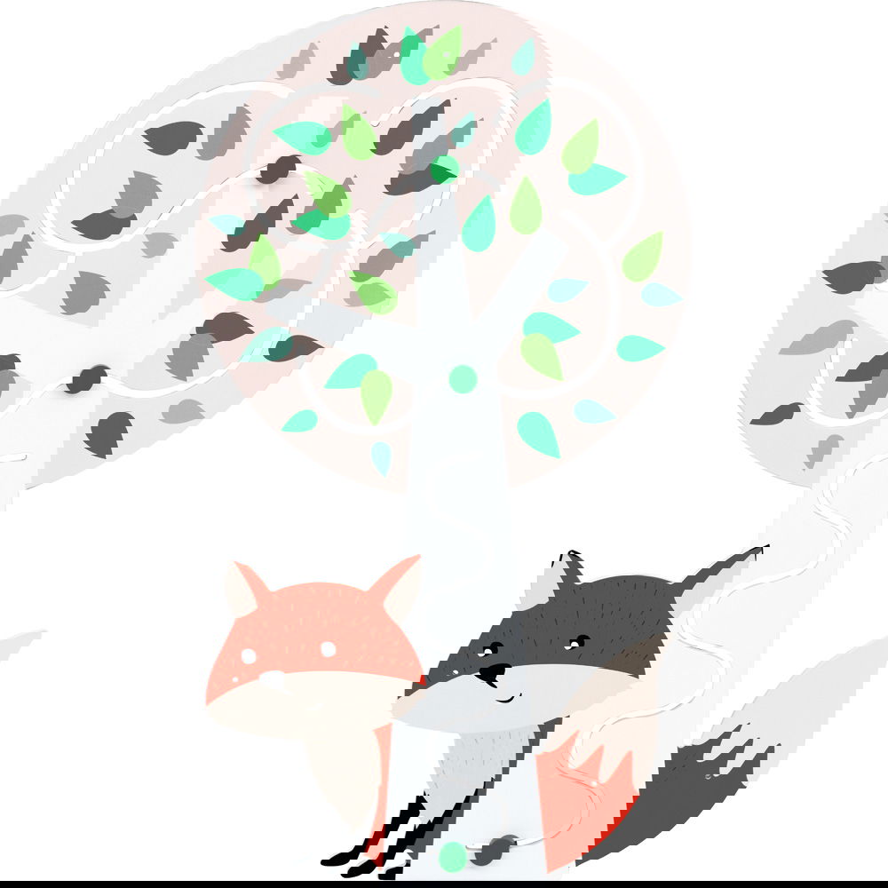 Wandapplikation "Fuchs mit Baum"