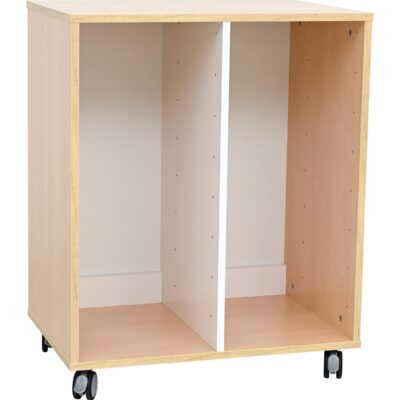 Quadro Regal M auf Rollen, für Kunststoffbehälter, Breite: 70 cm, zweireihig