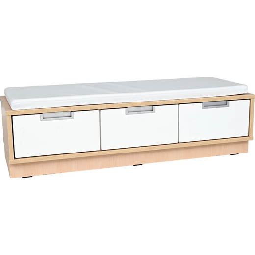 098780PU_a_23 Quadro – Sitzbank mit Schubladen B 116, mit Matte - 098780PU a 23