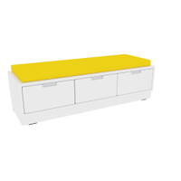 Quadro - Sitzbank mit Schubladen B 116, mit Matte – Bild 48