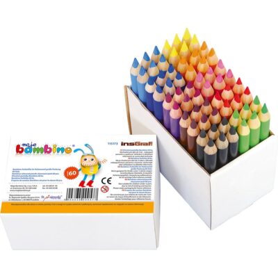 Moje Bambino-Farbstifte, 6 x 10 Farben