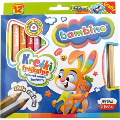 Moje Bambino-Dreikantstifte, 12 Farben