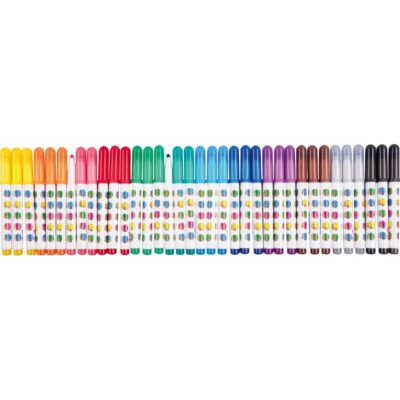 Dicke Faserstifte-Set, 3x12 Farben