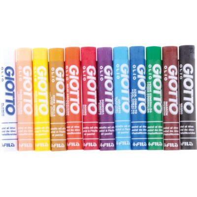 Ölpastellkreide, 12 Farben