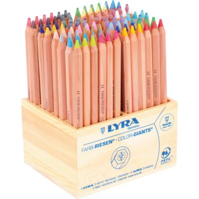 LYRA Dickfarbstifte, 96 Stück, in Holzbox