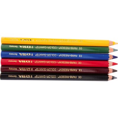 LYRA Dickfarbstifte, 6 Farben, lackiert