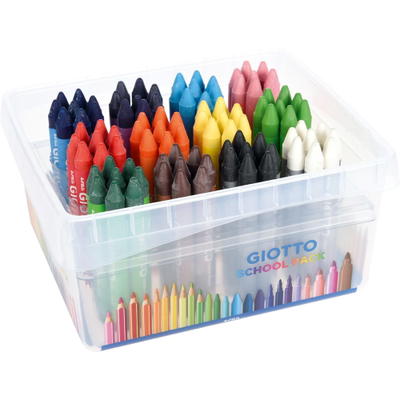 Wachsbuntstifte Giotto, 8×12 Farben