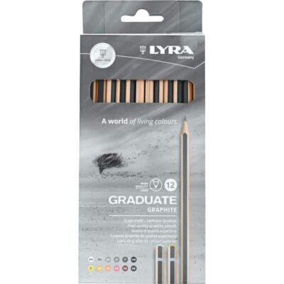 LYRA-Graduate-Bleistifte, verschiedene Härtegrade - 12 Stück