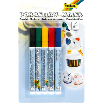 Keramik-Marker, 5 Farben