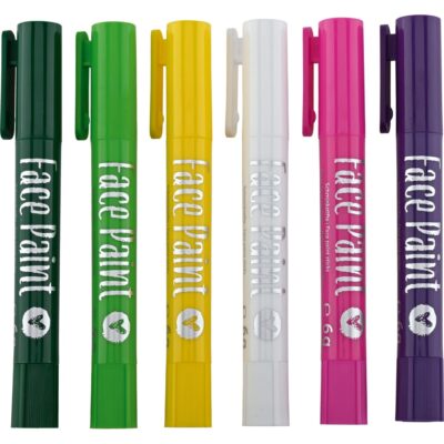 Gesichtsmalstifte, 6 Farben - sweet