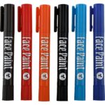Gesichtsmalstifte, 6 Farben – wild - 300542