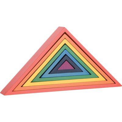 Regenbogen Architekt Stapelblöcke, Dreiecke