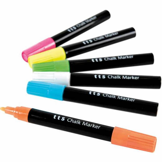356178 Kreidemarker für Tafel 356121, 6 Farben - 356178