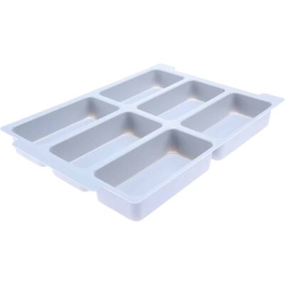 Facheinteilung für flache Behälter, 6 Fächer