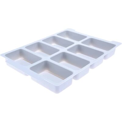 Facheinteilung für flache Behälter, 8 Fächer