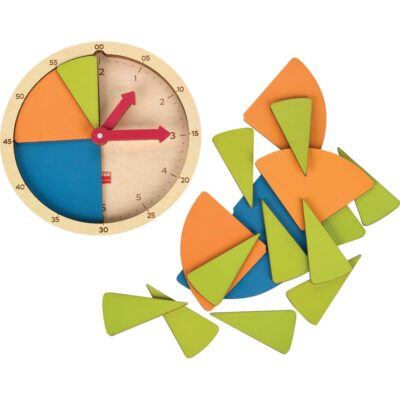 Holzuhr - Lasst uns die Uhrzeit lernen