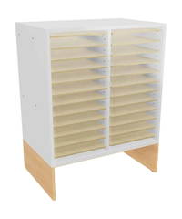 Container extratief, mit 24 Projektbrettern, Breite 80 cm