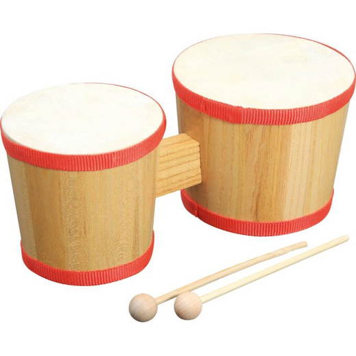 511076 Doppel-Holztrommel Bongo - 511076
