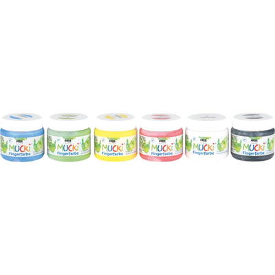 Textil-Fingerfarben – 6 Stück