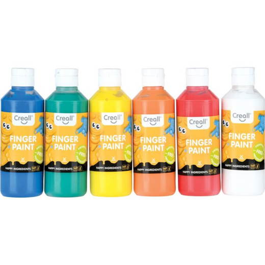 605094 Fingerfarben Öko, 6 x 250 ml - 605094