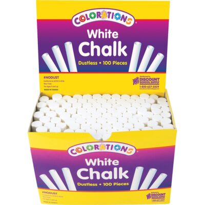 Malkreide, 100 Stück, weiß